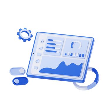 3D Techny Style Vector Illustrations in PNG and SVG